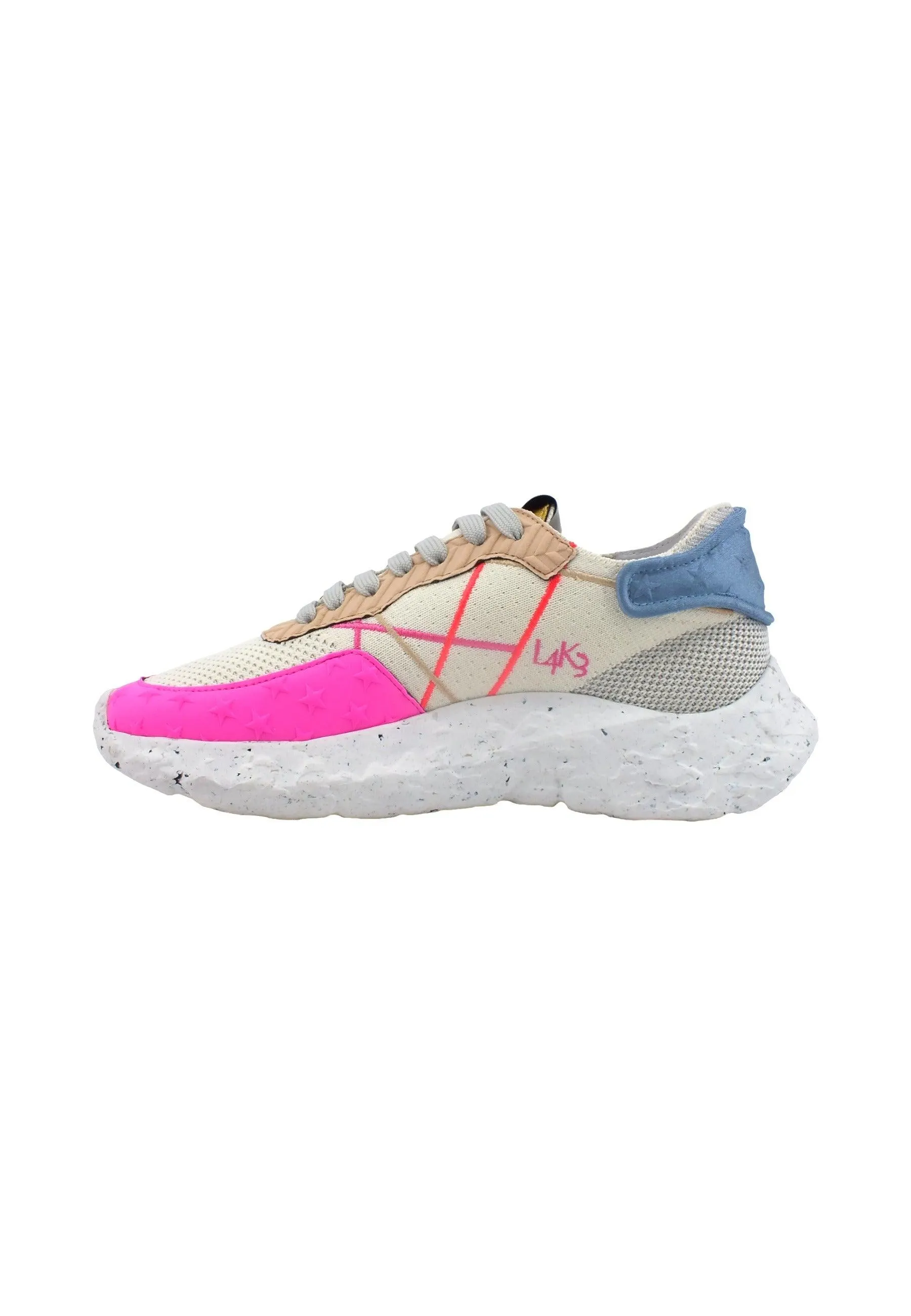 L4K3 Mr Big X Sneaker Donna Pink Blue Y01