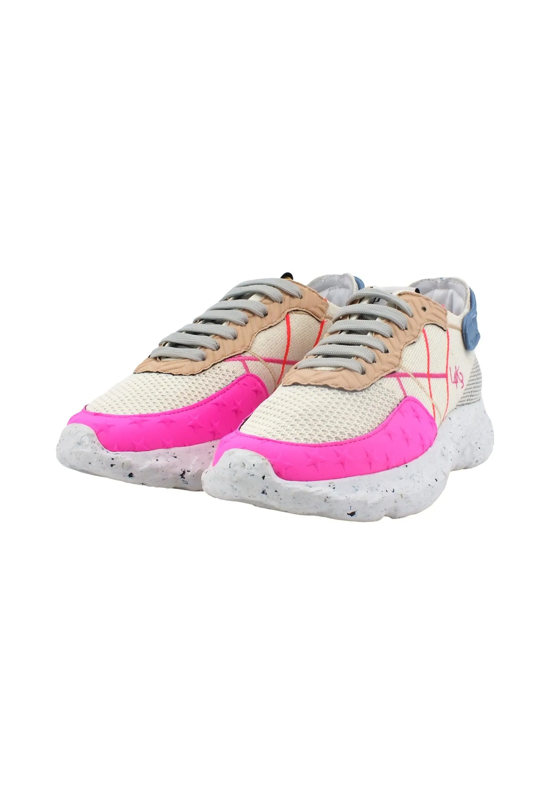 L4K3 Mr Big X Sneaker Donna Pink Blue Y01