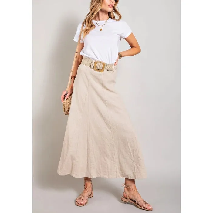 Linen Maxi Skirt