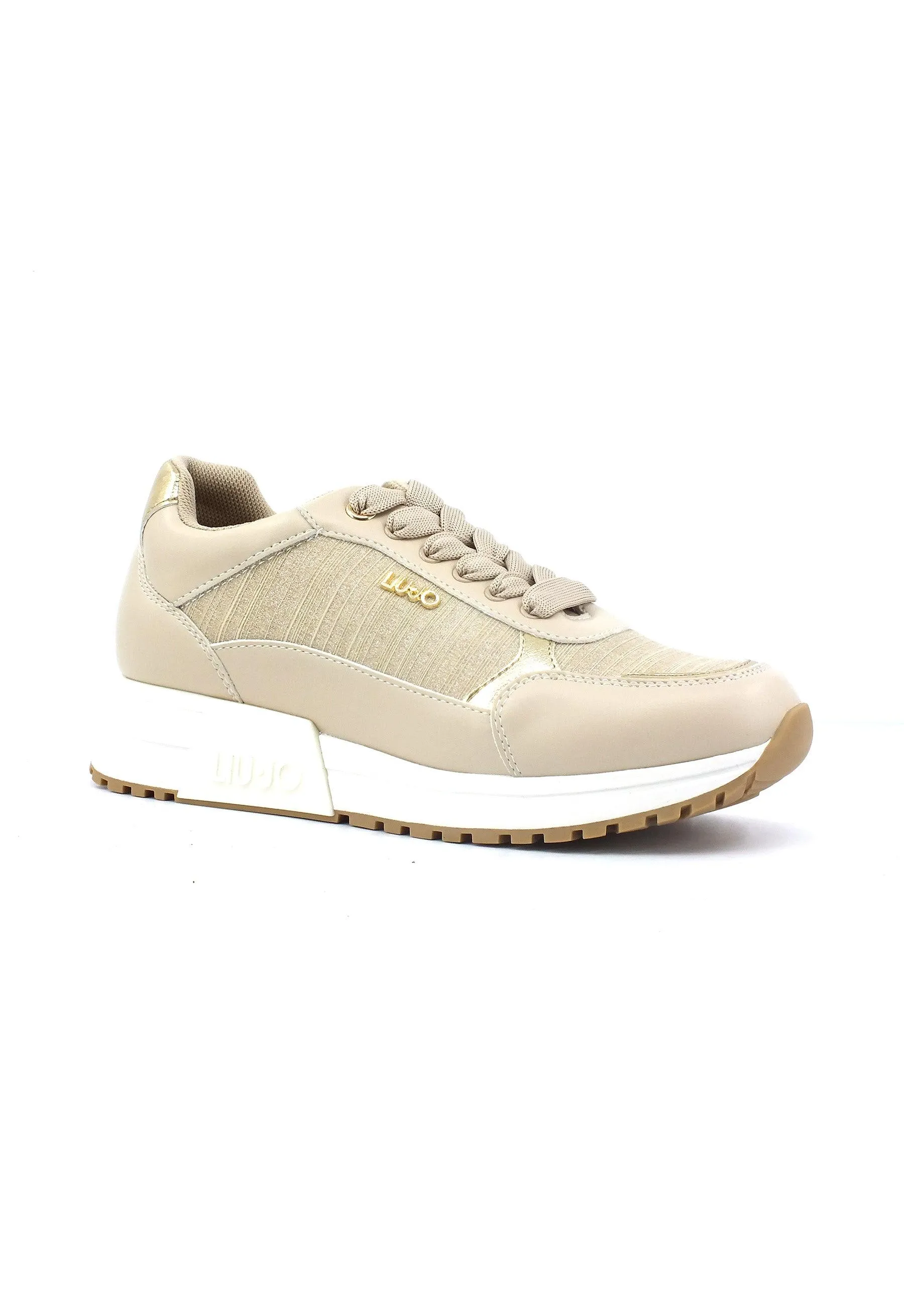 LIU JO Johanna 01 Sneaker Donna Oro Beige Sand BF3133TX346