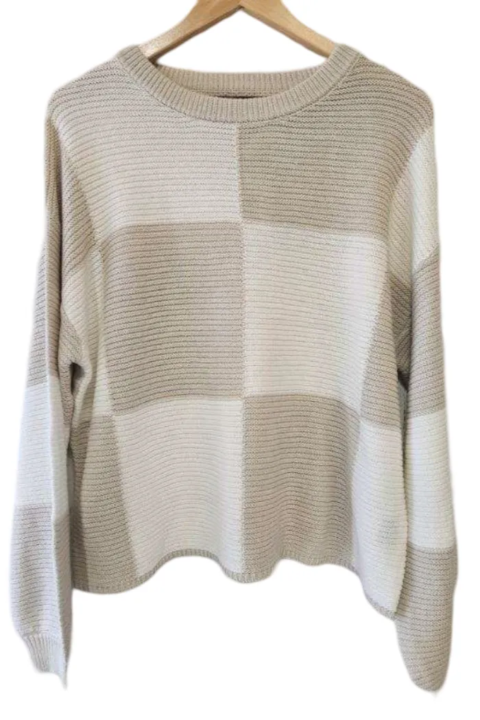 long sleeve crew neck sweater