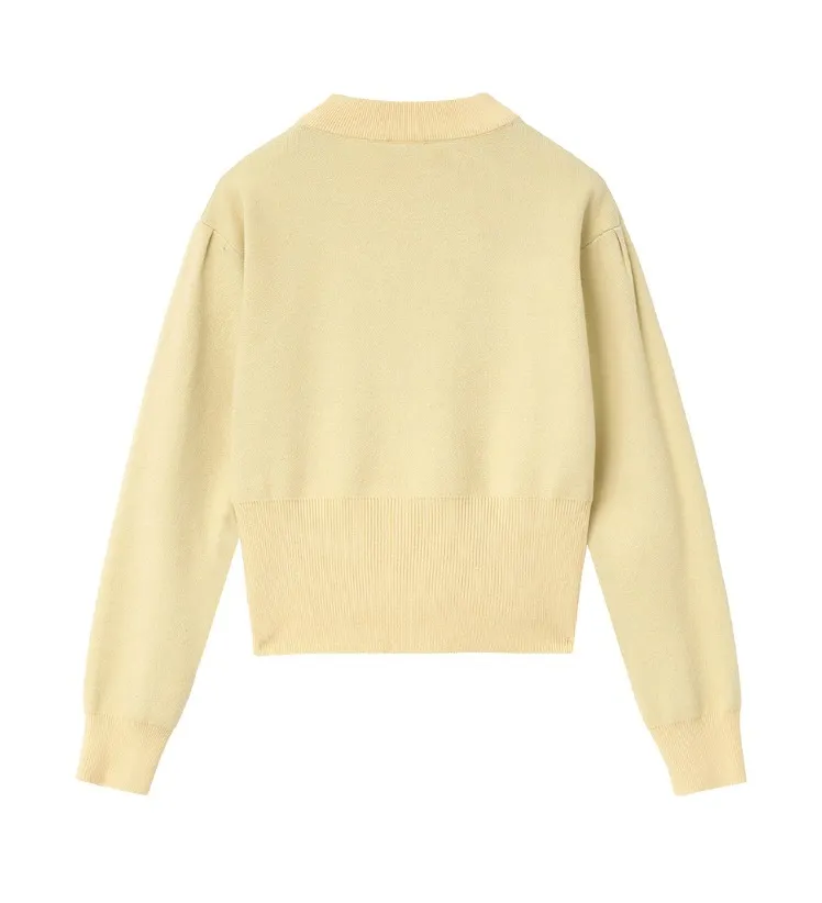 Marithe + Francois Girbaud  |[MARITHE]★W CLASSIC LOGO CROP KNIT