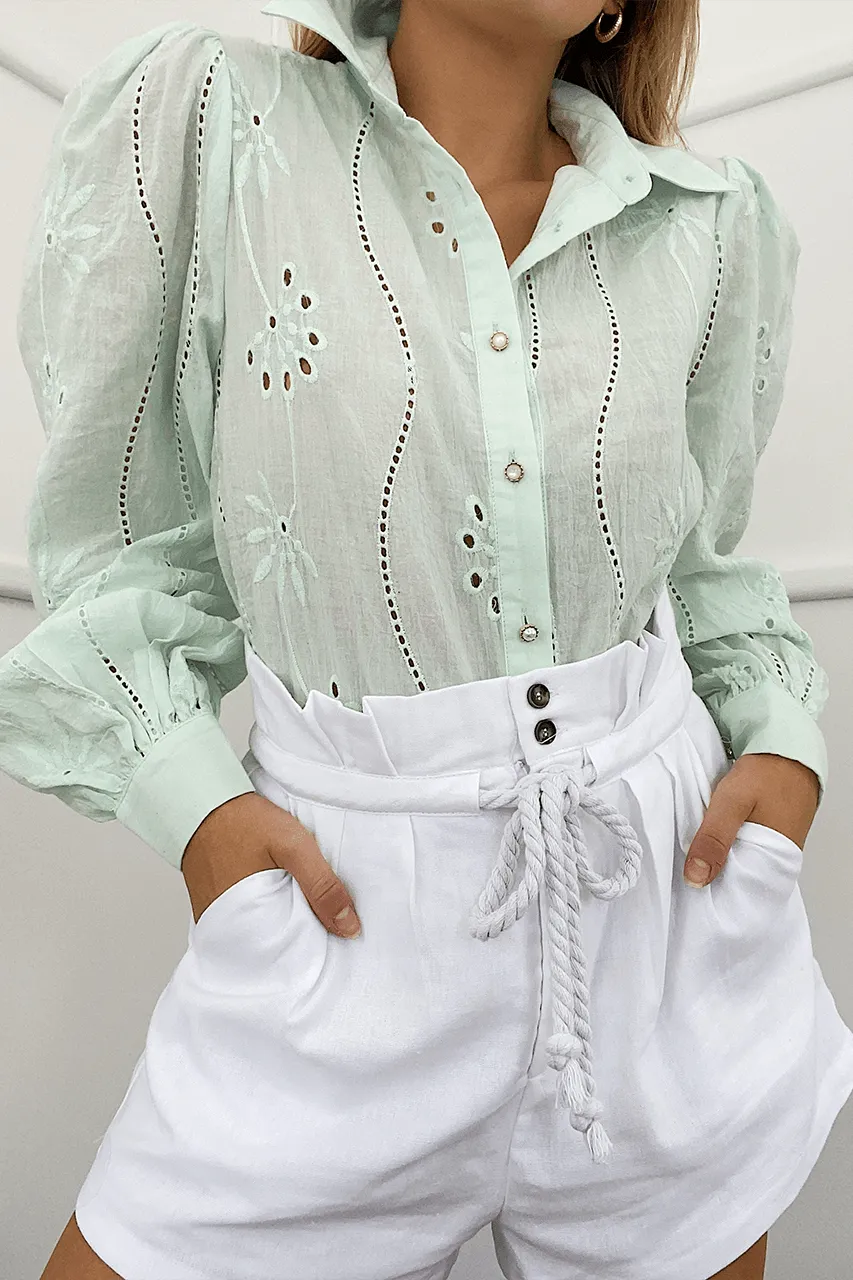 Mila Blouse - Mint