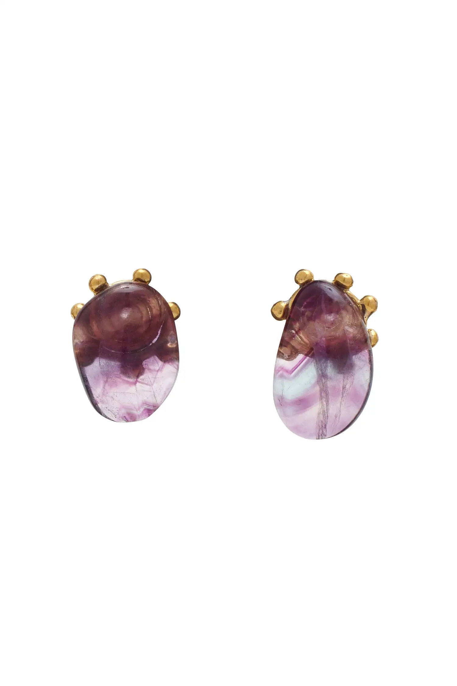 Mini Stone Stud - Flourite