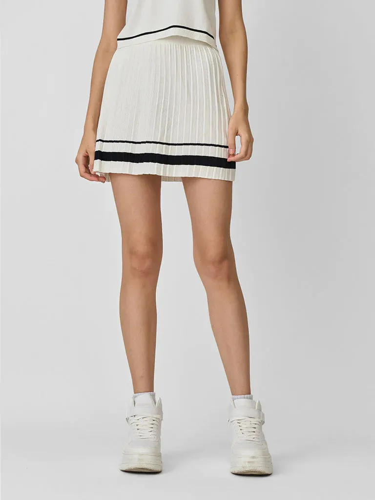 MINUS1 GOLF KNITTED SKIRT