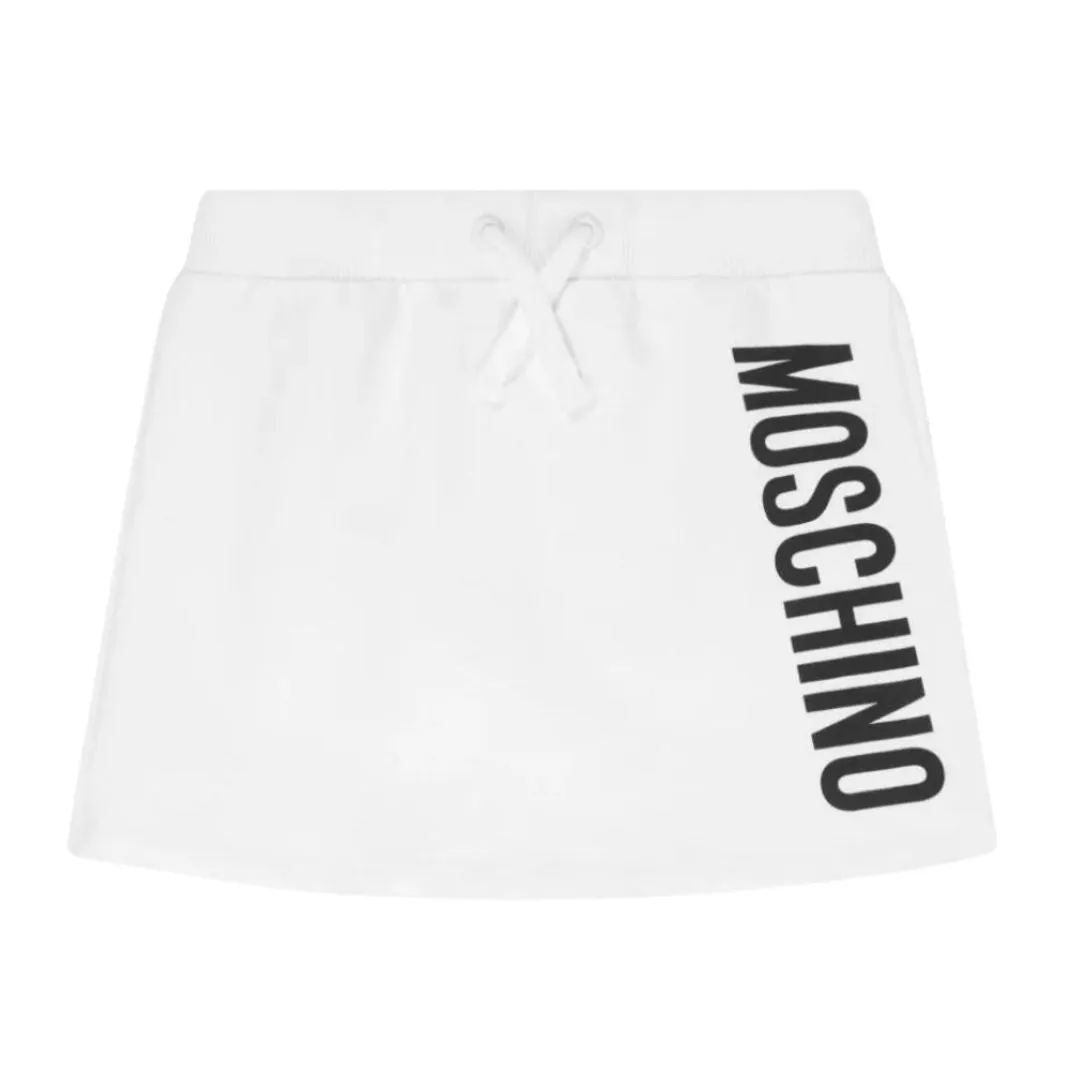 Moschino Skirt Logo White