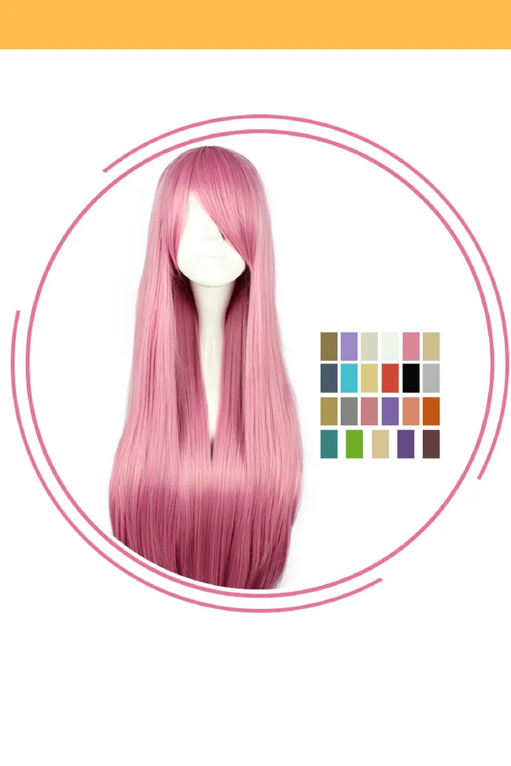 Multipurpose 80CM Straight Length Cosplay Wig