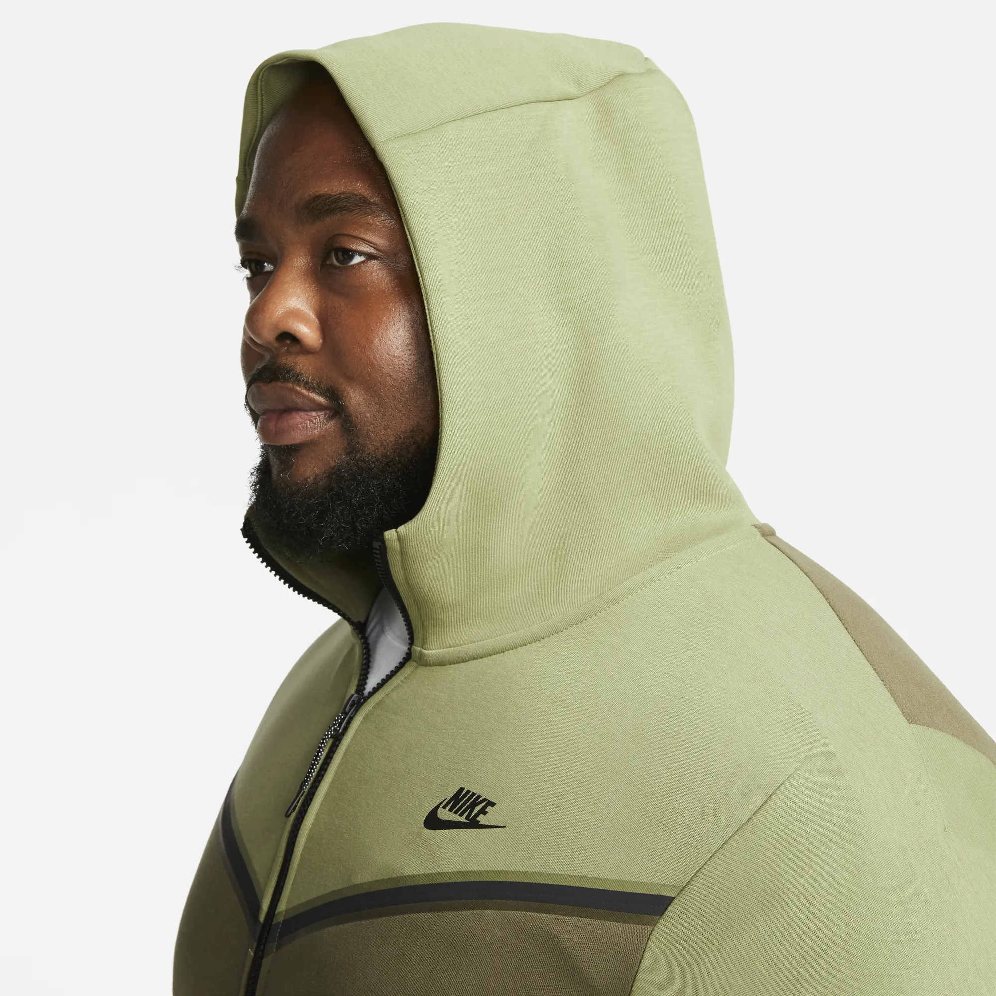 Nike Sportswear Tech Fleece Alligator Green Full-Zip Hoodie