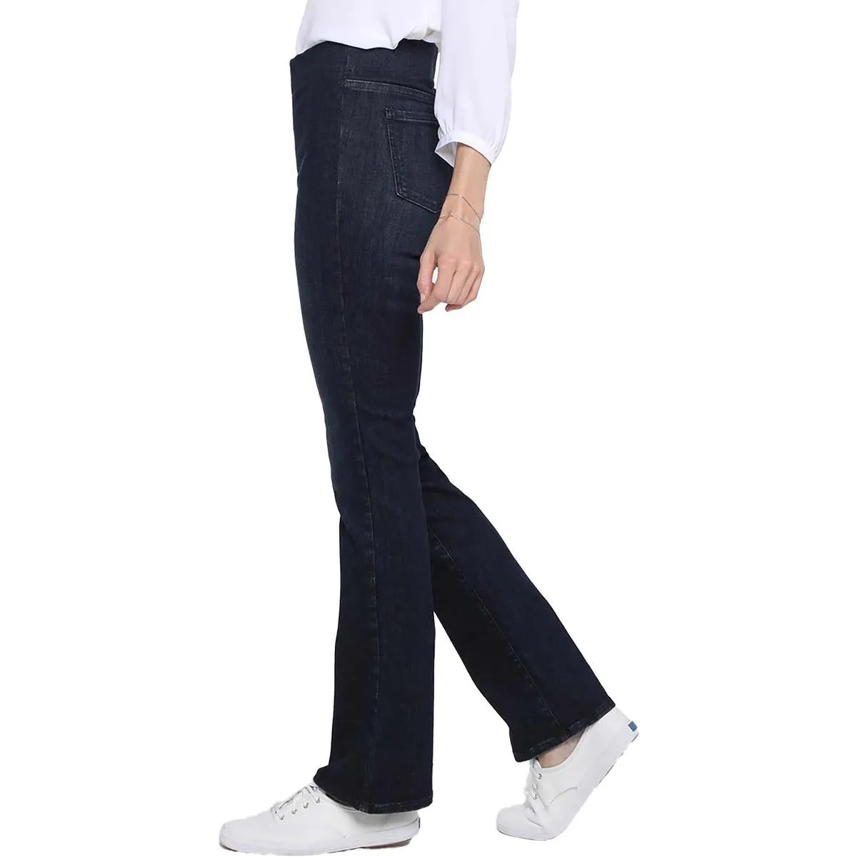 NYDJ Womens Slim Pull-On Bootcut Jeans