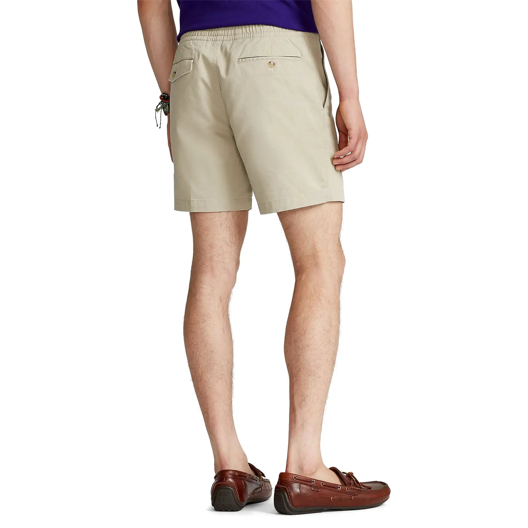 Polo Golf Classic Fit Cotton Knit Prepster Shorts Khaki Tan - SU24