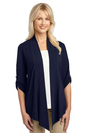 Port Authority Ladies Concept Shrug L543 Dress Blue Navy