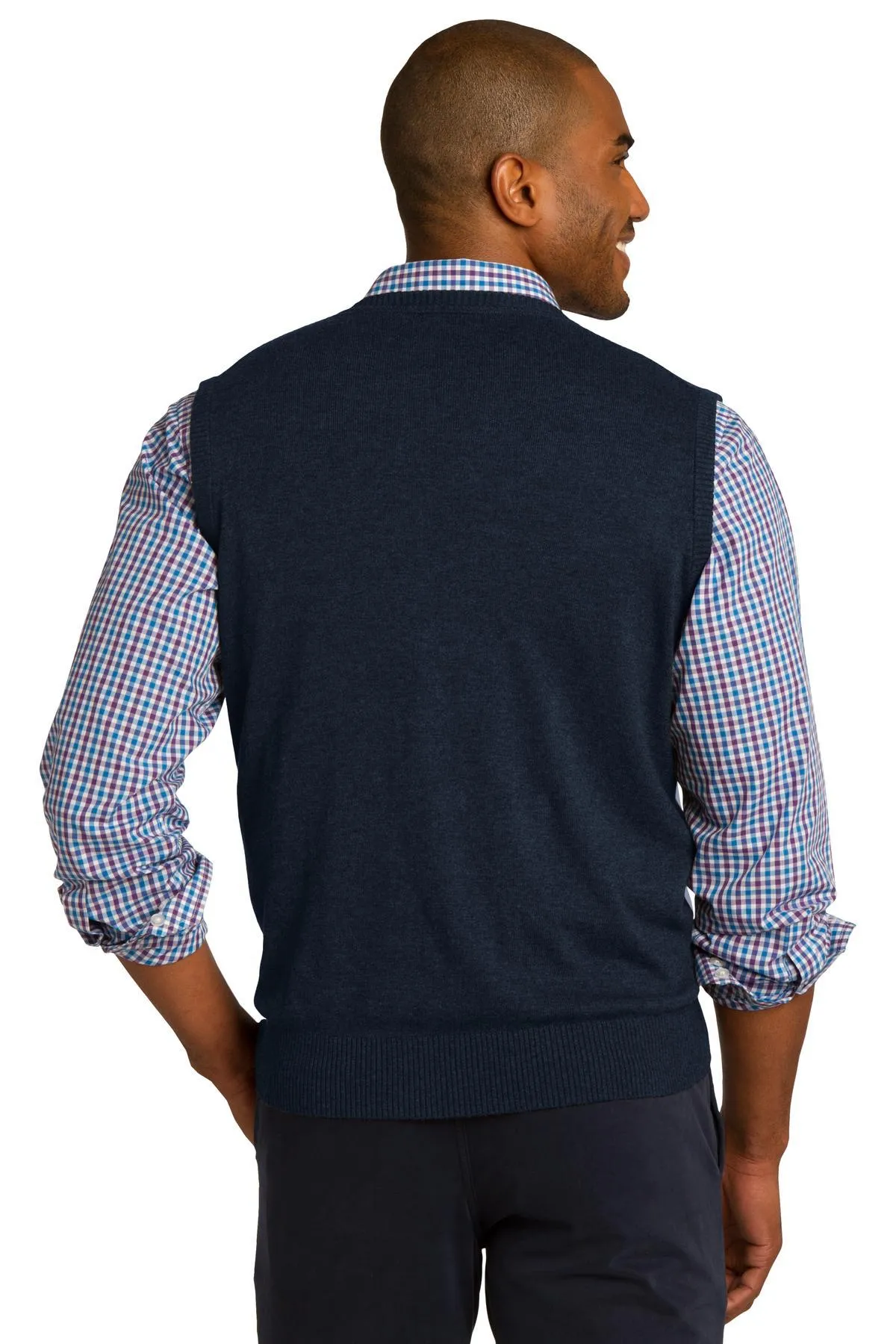 Port Authority Sweater Vest SW286 Navy