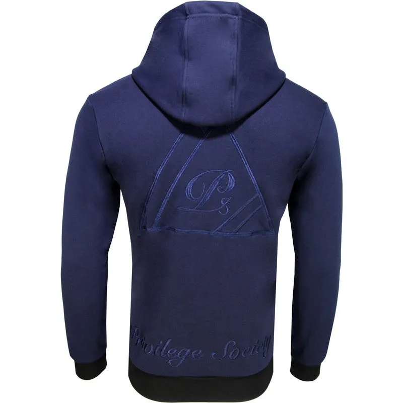 Premium 40 Below Velour Logo Hoodie PS9230201 , Navy / White