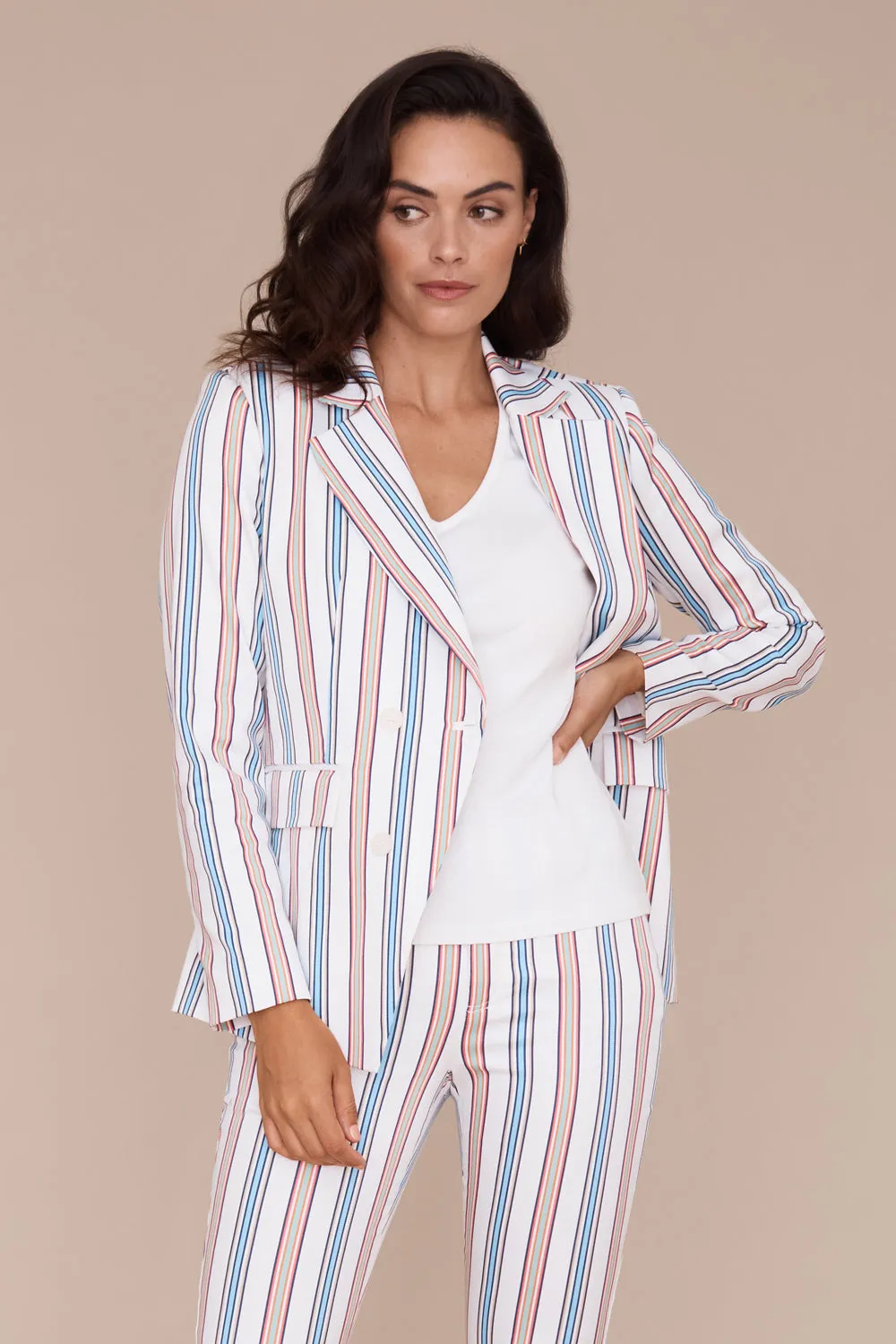 Ricki Jacket - Parallel Stripe: FINAL SALE