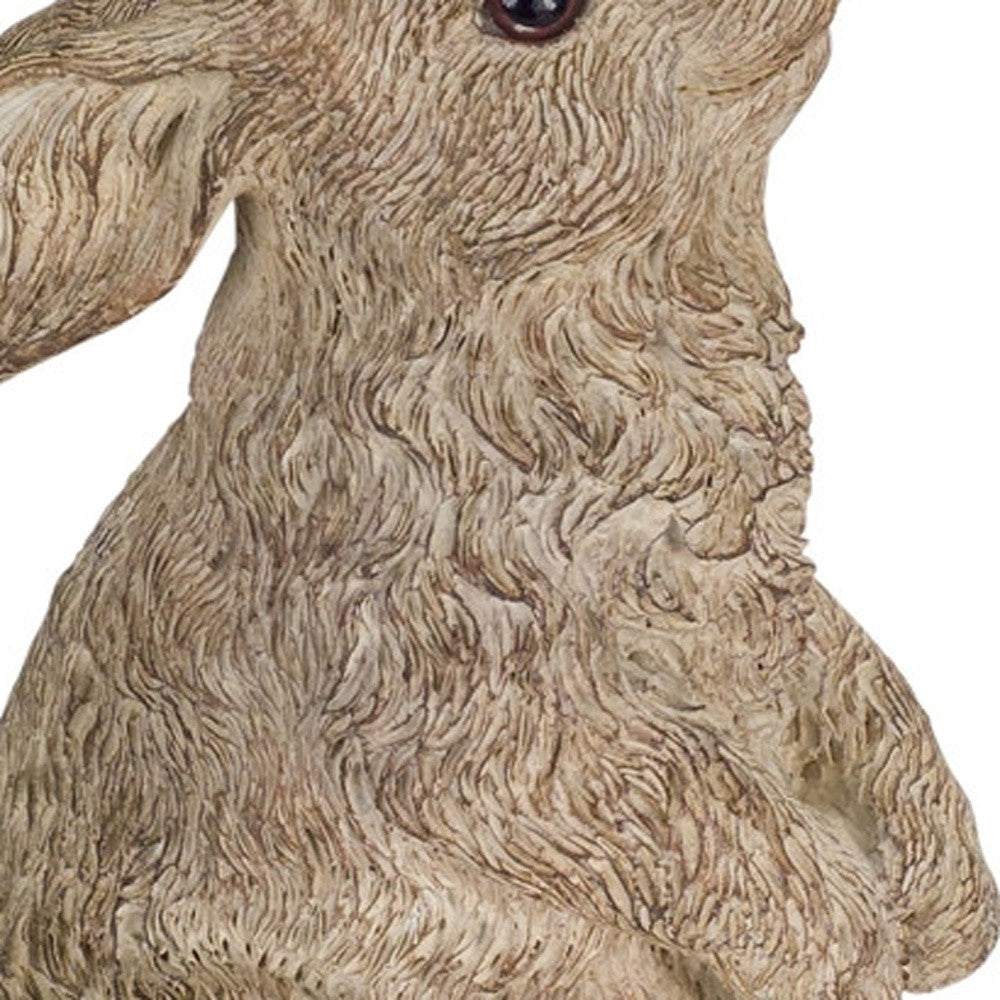 Set Of Three 7 Stone Polyresin Rabbit Figurine