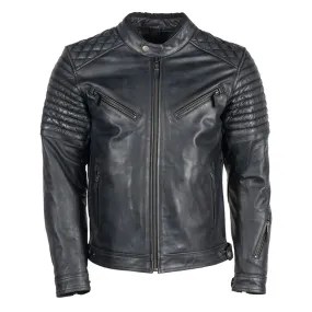 Shop Sleek Black Biker Leather Jacket for Men