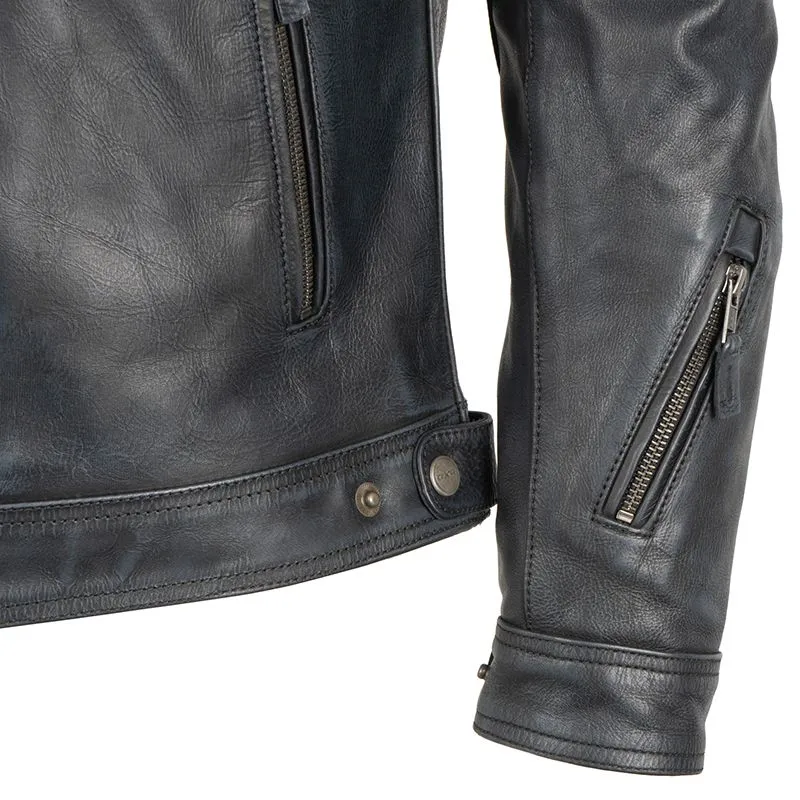 Shop Sleek Black Biker Leather Jacket for Men