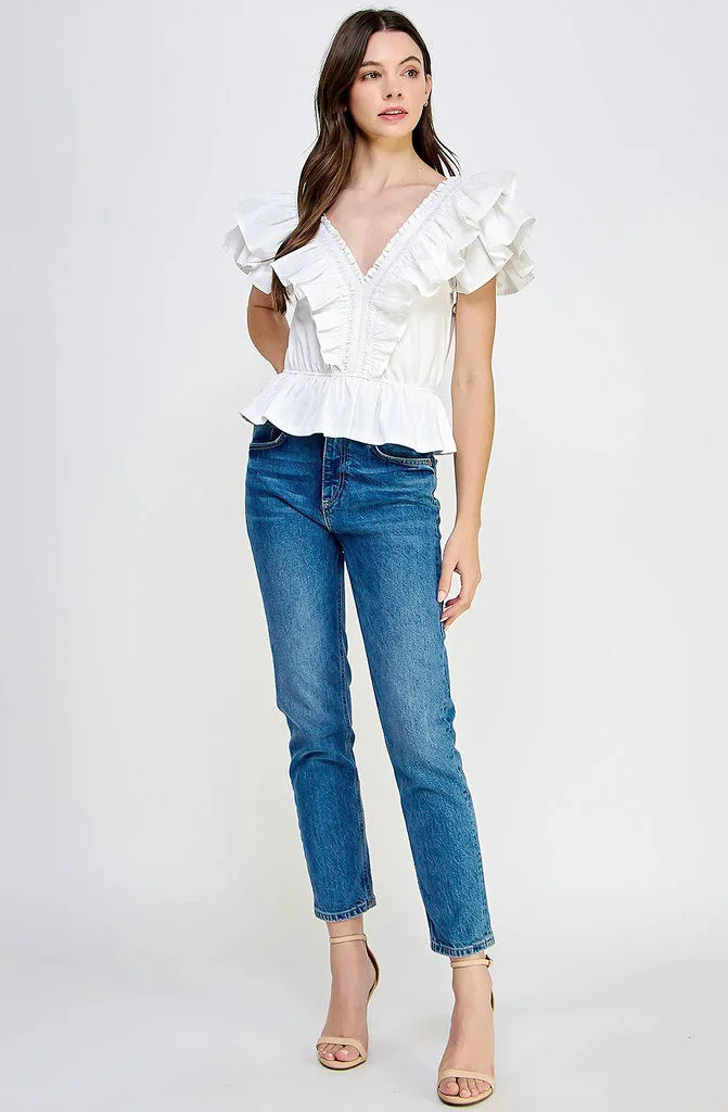 THE GRACE RUFFLED BLOUSE