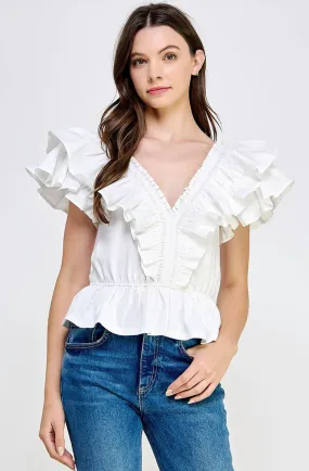 THE GRACE RUFFLED BLOUSE