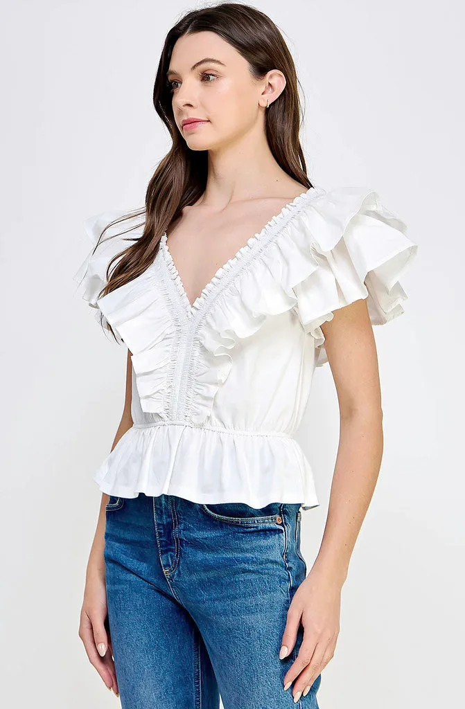 THE GRACE RUFFLED BLOUSE