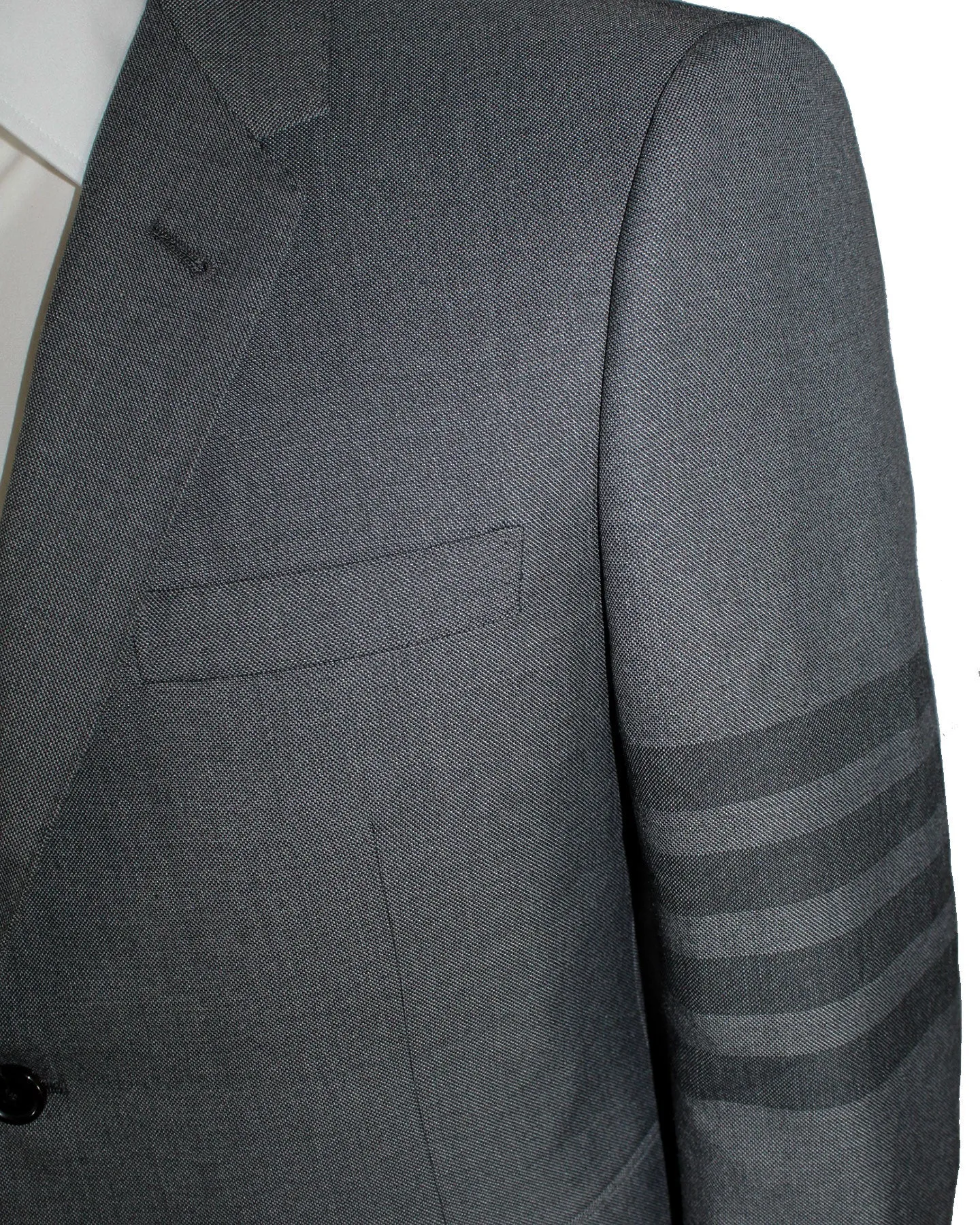 Thom Browne Sport Coat Medium Gray 4 Bar Design EU 50 / US 40