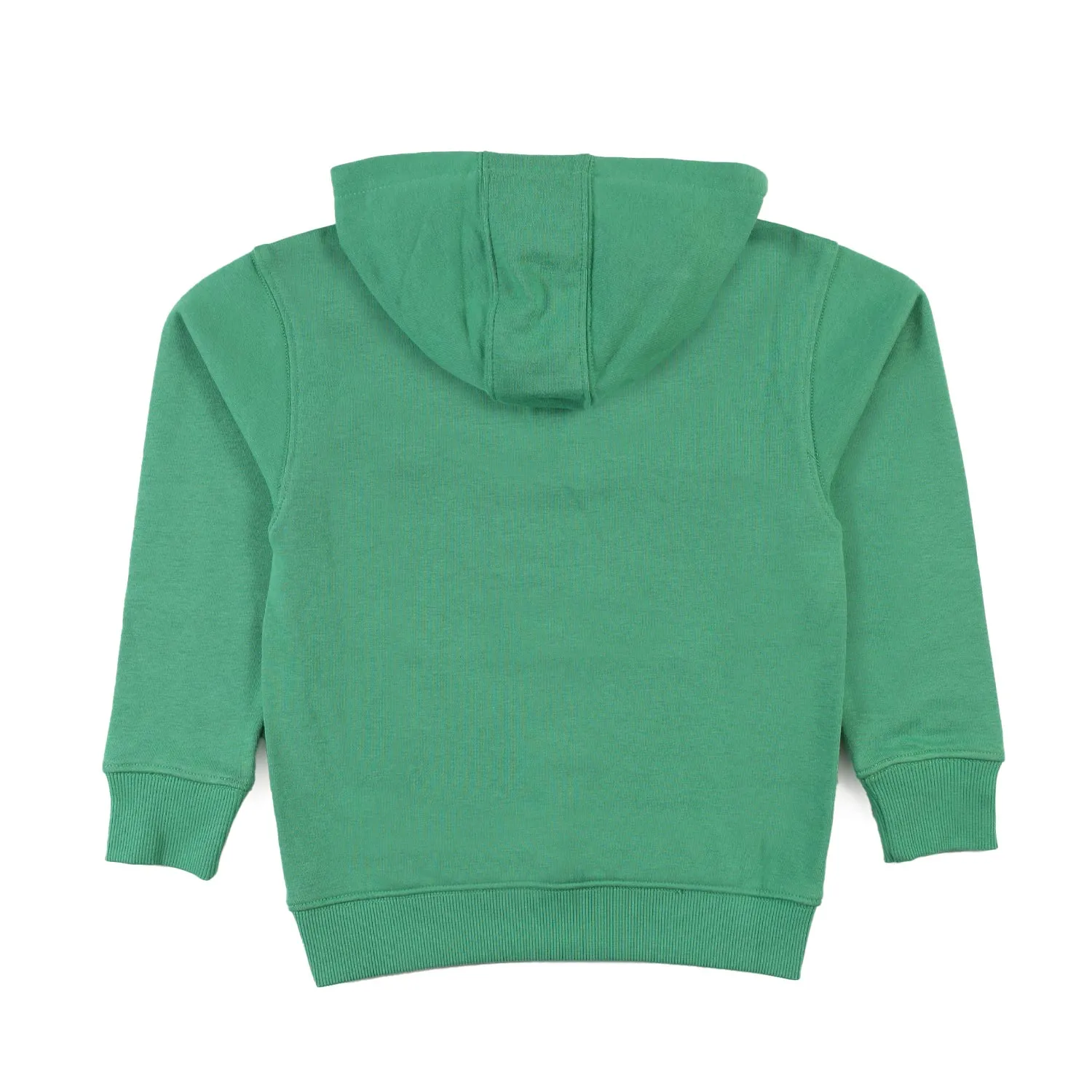 Tommy Hilfiger Green Hoodie With White Hilfiger Logo