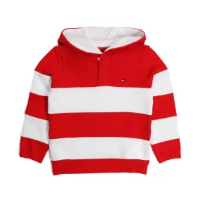 Tommy Hilfiger Red And White Hoodie For Boy