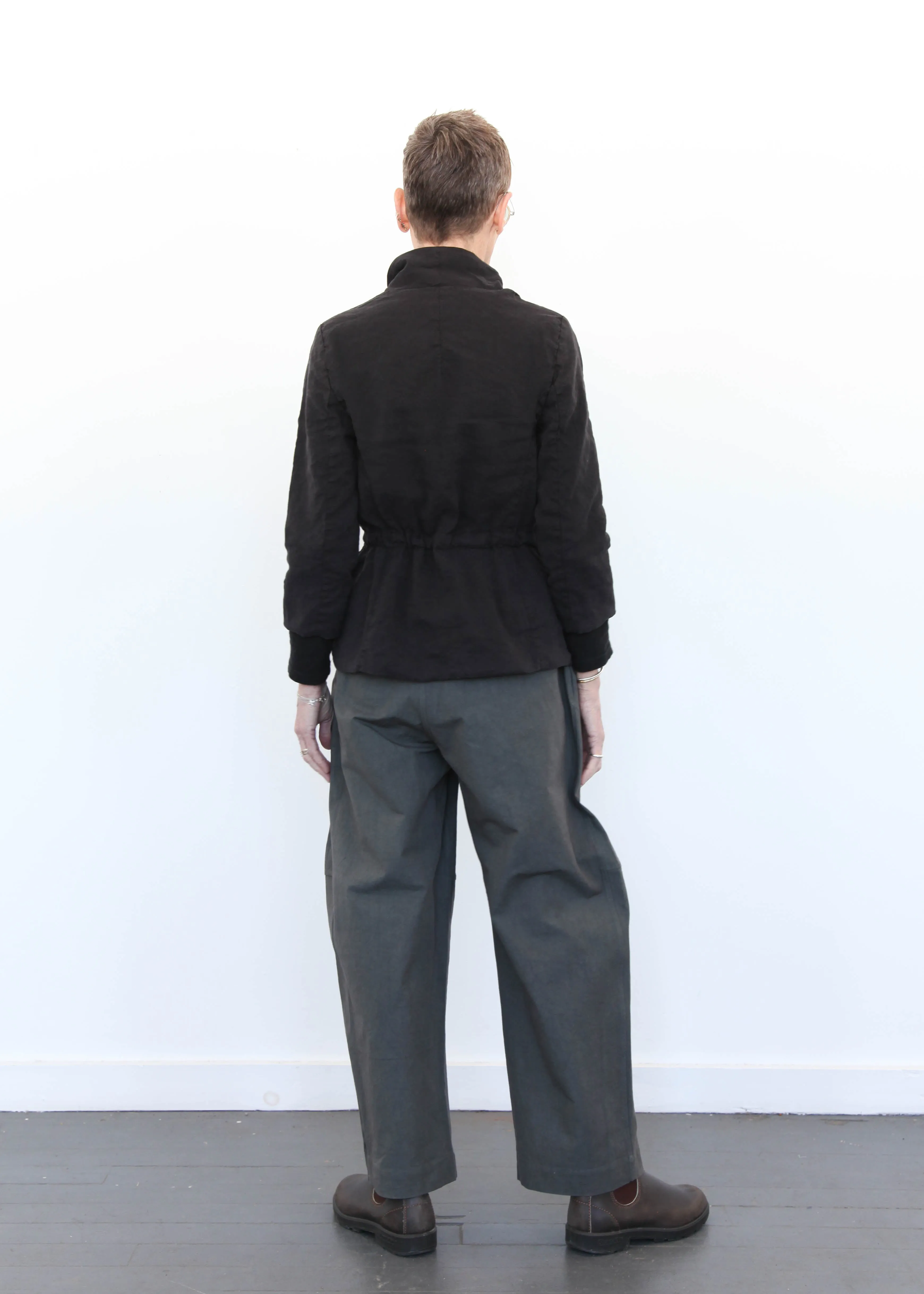 Vela Linen/Silk Jacket - Black