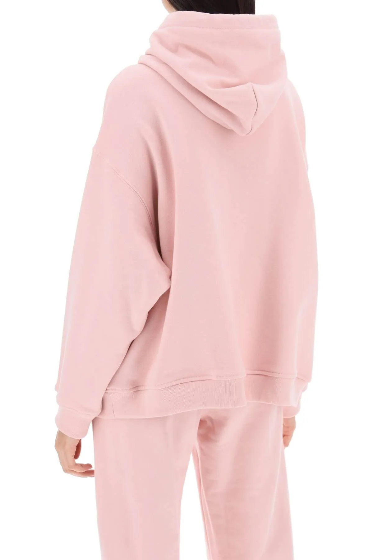 Versace hoodie with 1978 re-edition logo 1014290 1A10157 PINK WHITE