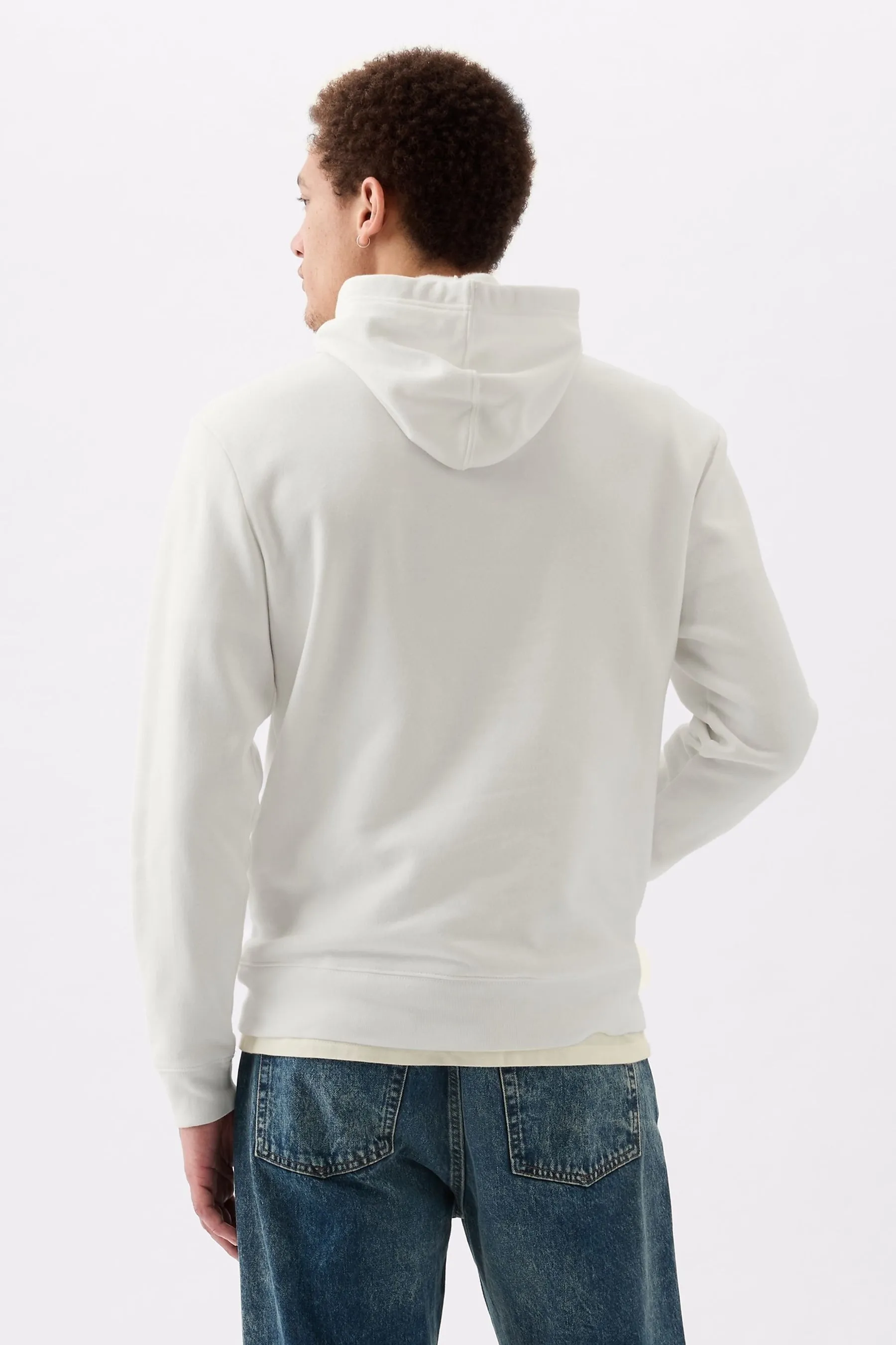 White Logo Hoodie