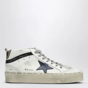 WHITE MID STAR TRAINER WITH BLUE STAR