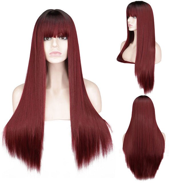 Wig Queen Eowyn (Dark wine red)