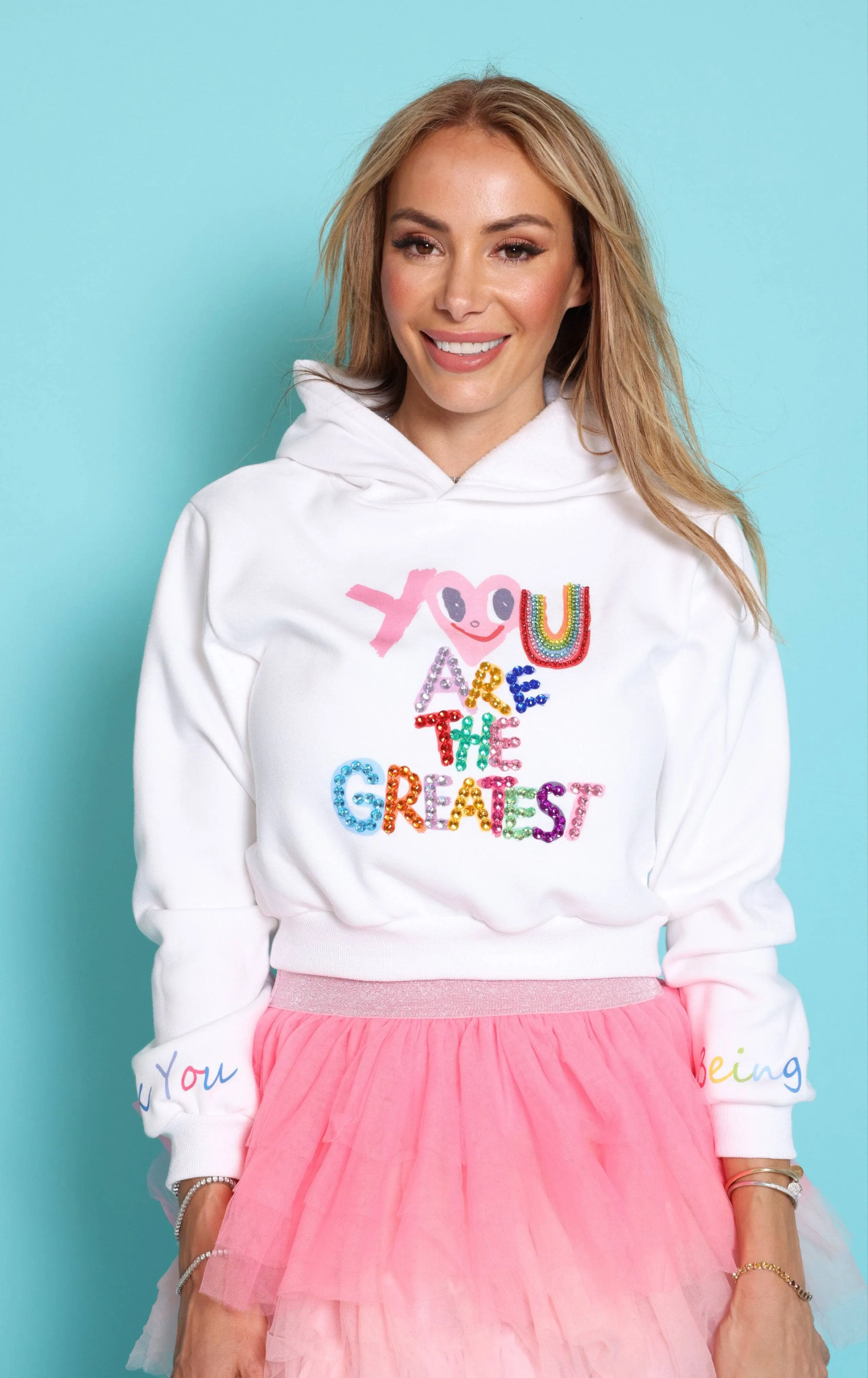 Women's You Are The Greatest Cropped Hoodie