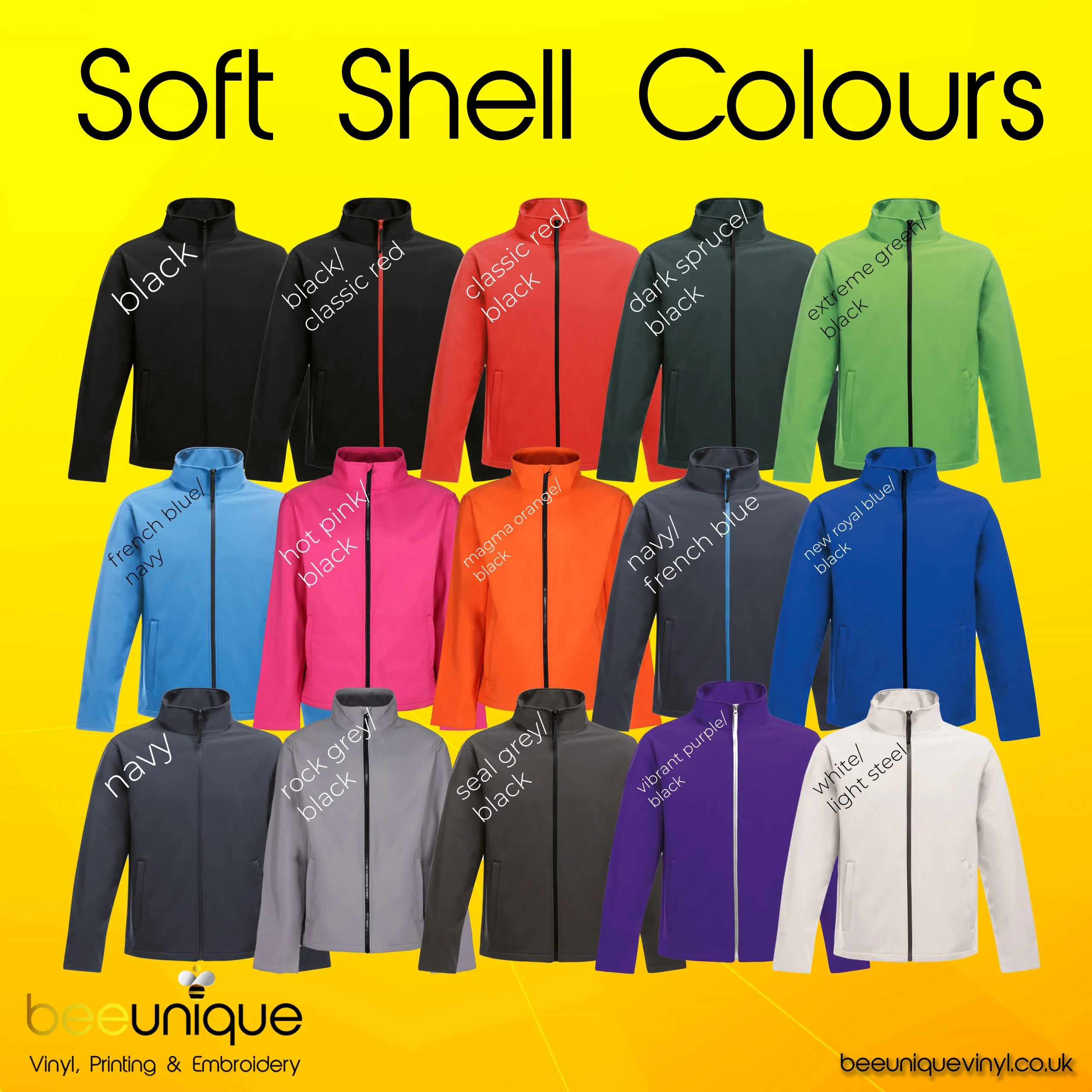 Workwear Bundle 22 | Bee Unique | Polos, Hoodies & Softshell