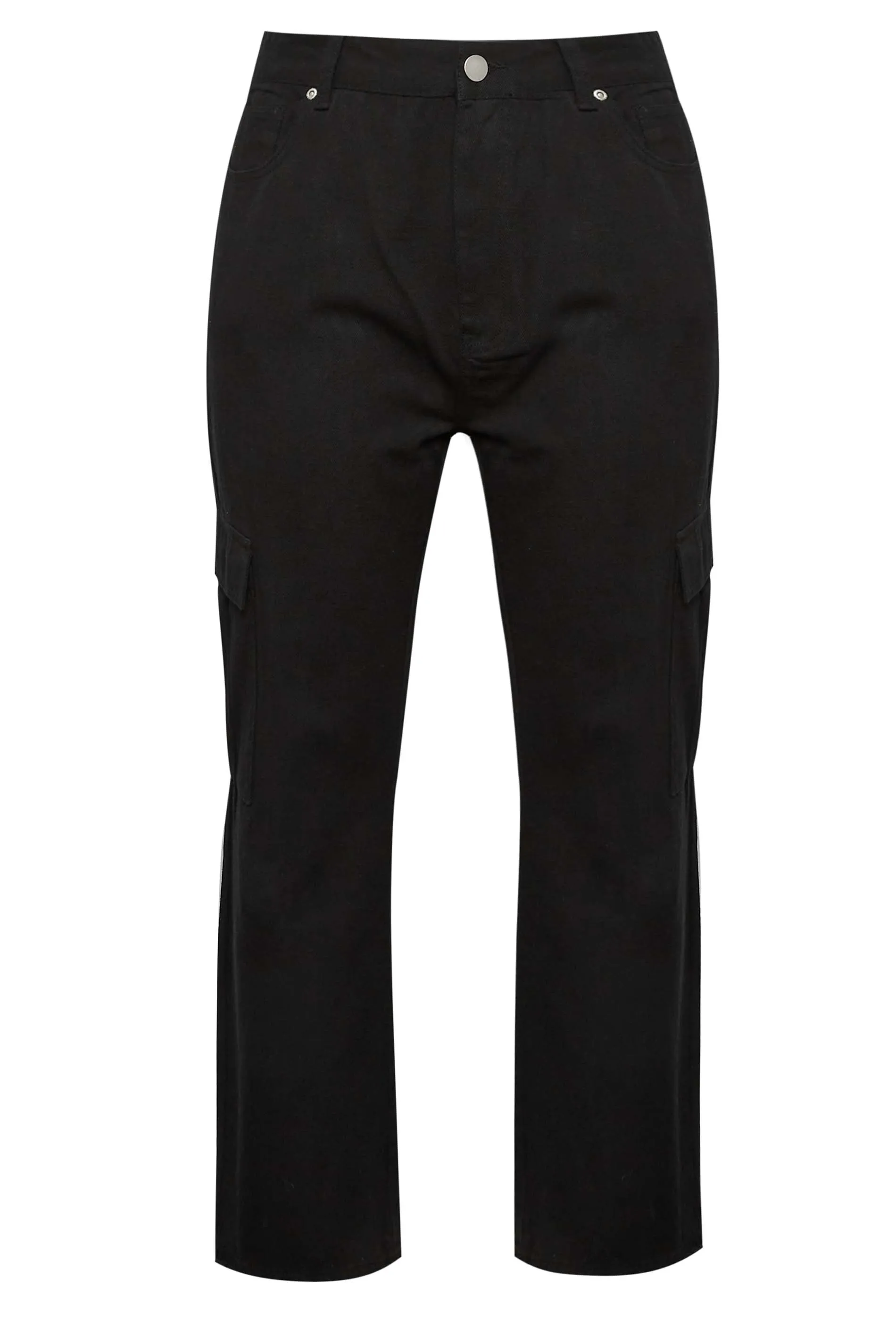 YOURS Curve Black Straight Leg Cargo Jeans