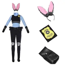 Zootopia Judy Hopps Rabbit costume cosplay outfit